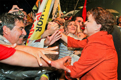  Dilma no comício em SP